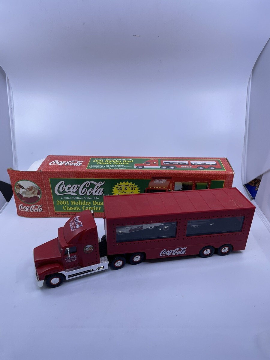 Coca-Cola 2001 Holiday Dual Classic Carrier Truck w/ 55 and 57