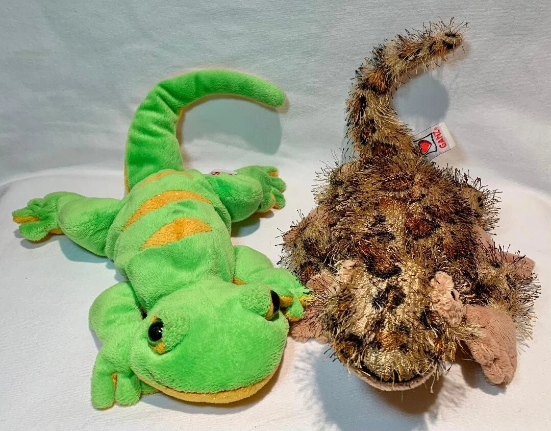 Ganz Webkinz Lemon Lime Gecko Leopard Lizard Plush Stuffed Animals No Codes