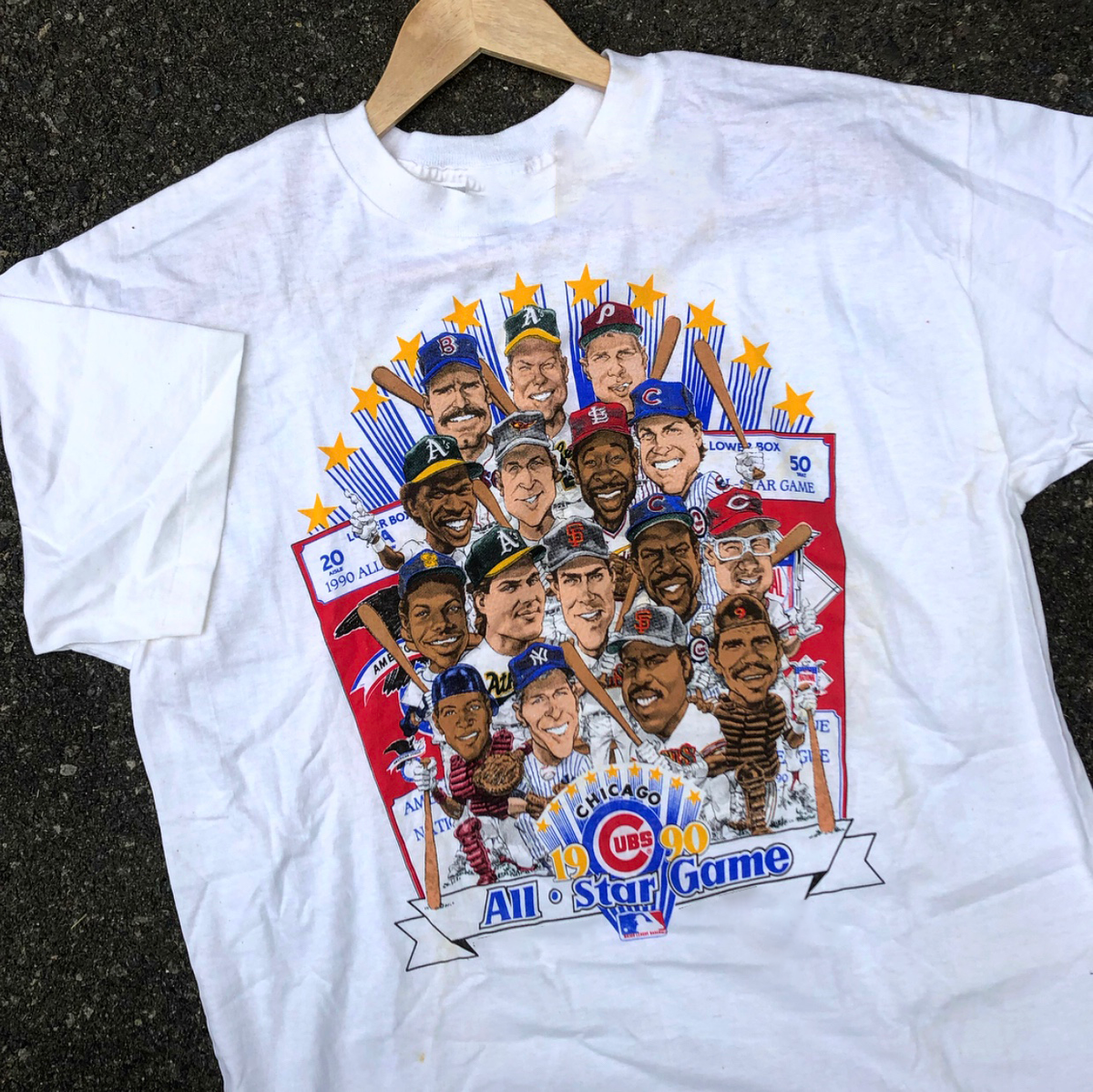 MLB All Star Game T-shirt White Short Sleeve All Sizes