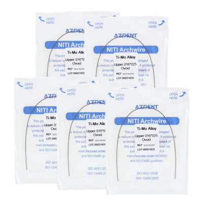 AZDENT Dental Arcos De Ortodoncia TMA Beta Ti-Mo Aleación - Foto 2