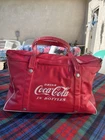 Vintage "Drink Coca Cola In Bottles" Vinyl Hand Bag 1950s-1960s  Cooler Retro
