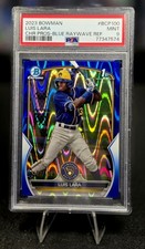 2023 Bowman Luis Lara Chrome Prospects Blue RayWave Refractors PSA 9 /150