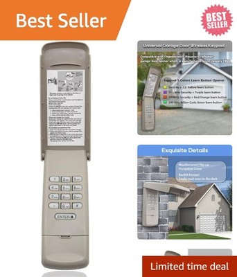 Secure and Convenient Garage Door Opener Keypad - Easy Installation Included