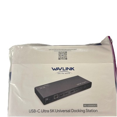 Wavlink WL-UG69DK1 USB-C Ultra 5K Universal Docking Station - Black SEALED