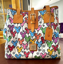 Dooney & Bourke Disney Mickey Balloon Print Tote Medium Multicolor Tan