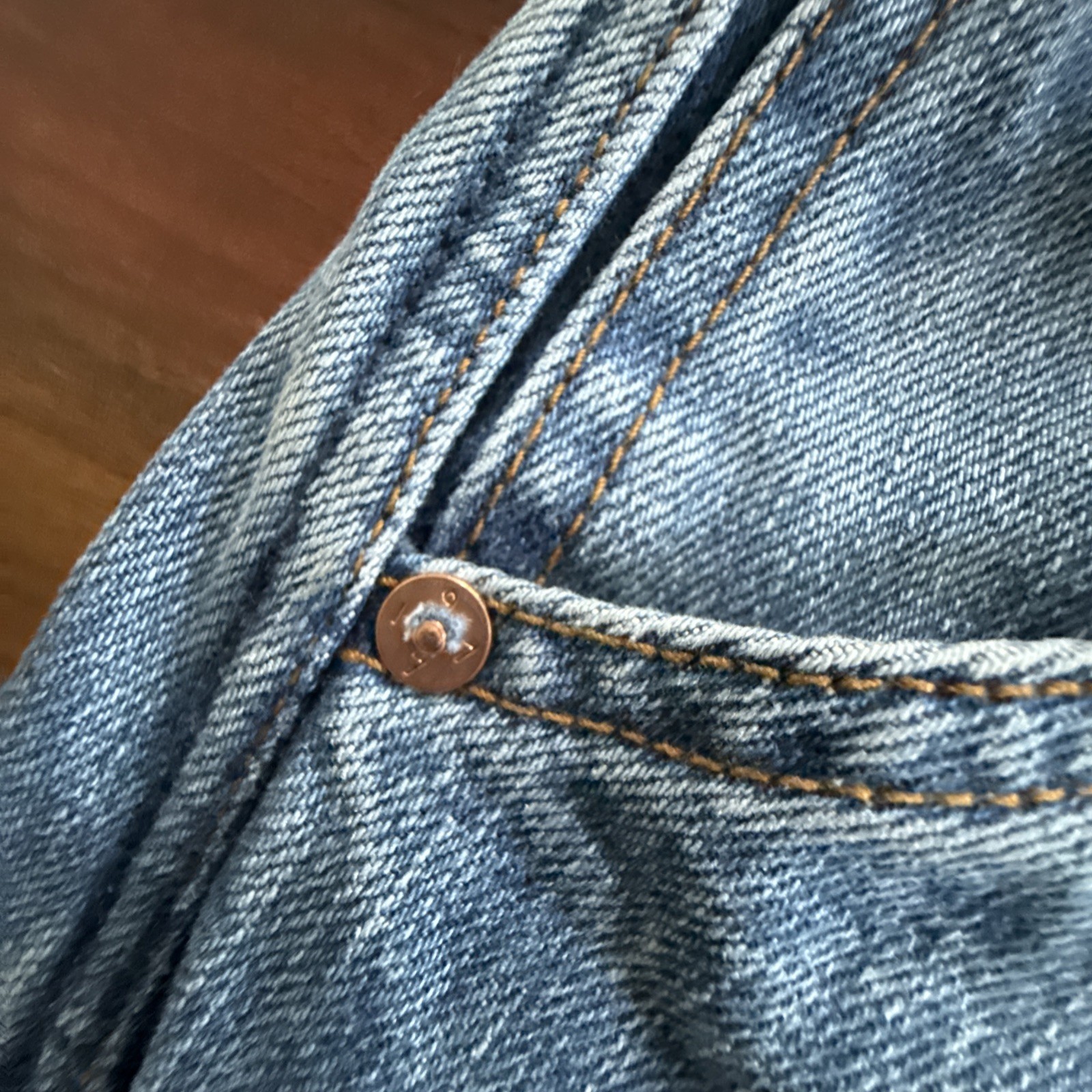 Drake’s London Button Fly Natural Indigo Jeans Size 29 (Actual 30)