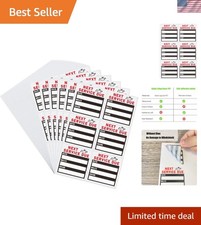 Clear Vinyl Oil Change Service Stickers - 150 Static Cling Labels for Your Car