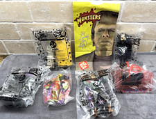 Jack in the Box 1999 Universal Monsters Kids Meal Toys Lot Of 6 Sealed w Bag