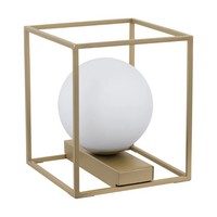 Moderne Tischlampe 1X40W E14, IP20, Farbe Weiß Champagner