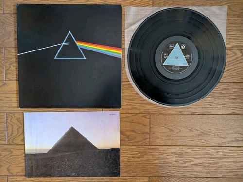 PINK FLOYD The Dark Side Of The Moon JAPAN LP w/ BOOK Solid Blue EOP-80778