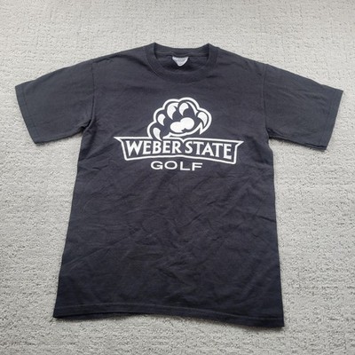 Weber State Wildcats Shirt Mens Small Black NCAA Golf Port & Company Tee