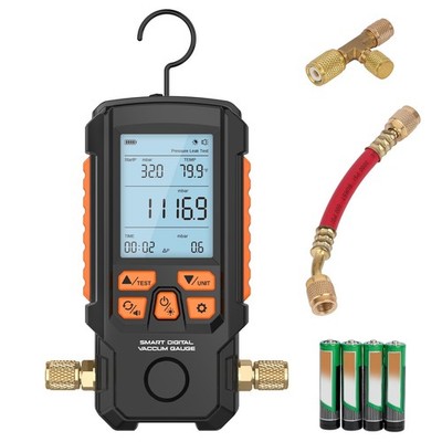 Cmtool LM100 Smart Digital Vaccum Gauge Hvac Pressure Leak Tester With Alarm NEW