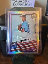 2026 Stars & Stripes Prizm USA Baseball #133 Seddrick Henderson III Silver Prizm