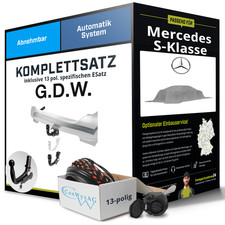 Für MERCEDES S-Klasse Typ W223 Anhängerkupplung abnehmbar +eSatz 13pol 20- NEU