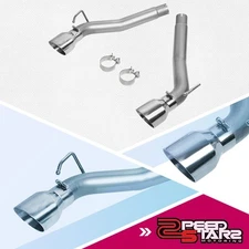 4.5"OD MUFFLER TIP AXLE CAT BACK EXHAUST PIPING FOR 2010-2015 CHEVY CAMARO 6.2L