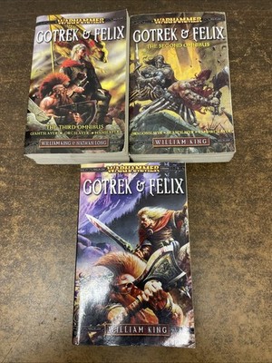Warhammer Gotrek & Felix Book Omnibus Set Volume 1, 2, and 3 WFB Fantasy GW
