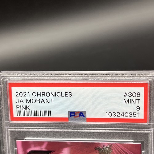 Ja Morant Essentials Pink Parallel PSA 9 (2021-22 Panini Chronicles, #306) - Picture 2 of 3