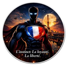 Superheld Aufkleber Bürgermeister von Paris Man Fun Top Qualität Sticker Laminat SZ092