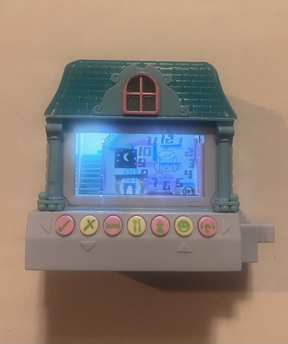 Mattel Pixel Chix Electronic Interactive House Toy Blue Roof RARE—WORKING 