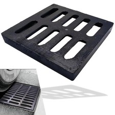 Cast Iron Drain Grate 9x9 in for NDS Catch Basin, B-Class 28100 lbs Heavy-Dut...