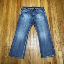 Vintage Buffalo David Button Men’s Jeans 38x30 Whiskers Fade Grunge Y2K Bootcut