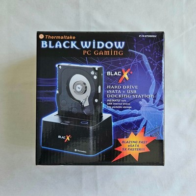 THERMALTAKE BLACK WIDOW ST0005U BLACX 2.5/3.5INCH SATA HDD DOCKING STATION