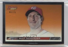2015 Bowman's Best Hi-Def Heritage Orange Refractor 6/25 Max Scherzer 0d08