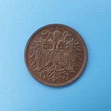 Emperor Francis Joseph I Austria 1905 Milled Bronze 2 Heller