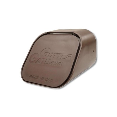 GUTTERGATE Downspout 3x3x4in Brown Plastic Rectangular GG3X4A-BROWN