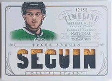 2013-14 Panini National Treasures Timeline Jerseys Prime Tyler Seguin /50 Stars