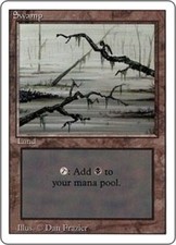 Swamp (Two Branches) - Revised Edition # MTG Magic The Gathering