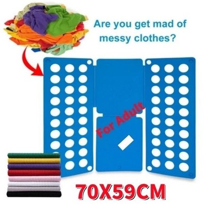 Adjustable T-Shirt Clothes Fast Folder Folding Board Laundry For Adult Organizer