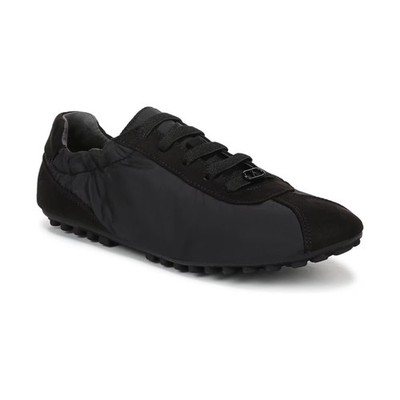Women's Franco Sarto Felina Round Toe Lace-Up Shoes Black Nylon Fabric