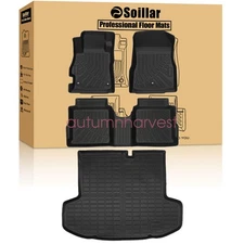 TPE Floor Mats Liners / Trunk Cargo Liner For 2020-2025 Nissan Versa All Weather