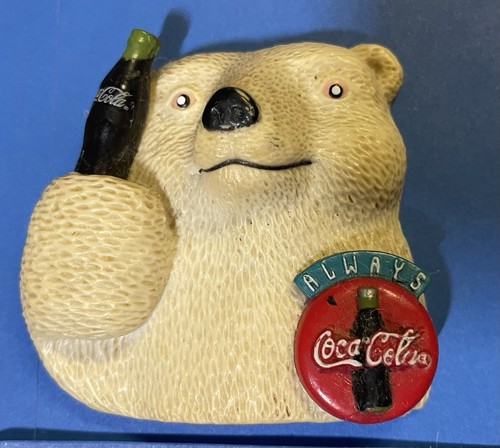 💥Vintage COCA COLA REFRIGERATOR MAGNETS Carton w/3 Bottles Coke POLAR BEAR Lot - Picture 7 of 10