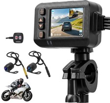 Motorcycle Dash Cam Front and Rear HD Dual Dash Camera 2 inch
