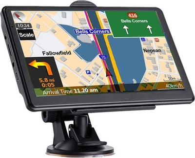 GPS Navigator for Car Truck RV, Latest 2025 Map, 7 inch Touch Screen Real Voice
