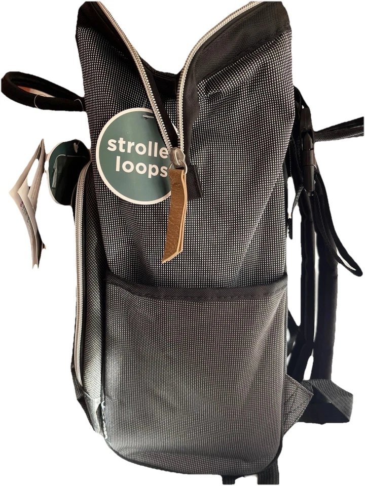 bb gear полный доступ рюкзак сумка для подгузников. Черные/серые петли для колясок с 9 карманами - Изображение 4 из 4