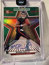 2024 Rookies And Stars Football Michael Penix Jr Auto Green Foil 5/5!! 🔥🔥🔥