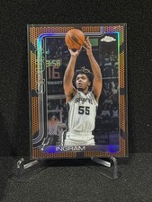 2025-26 NBA TOPPS CHROME BASKETBALL BORDER REFRACTOR SSP HARRISON INGRAM SPURS