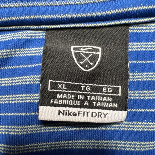 Polo Nike Golf Performance uomo XL blu bianco a righe - Foto 3 di 9