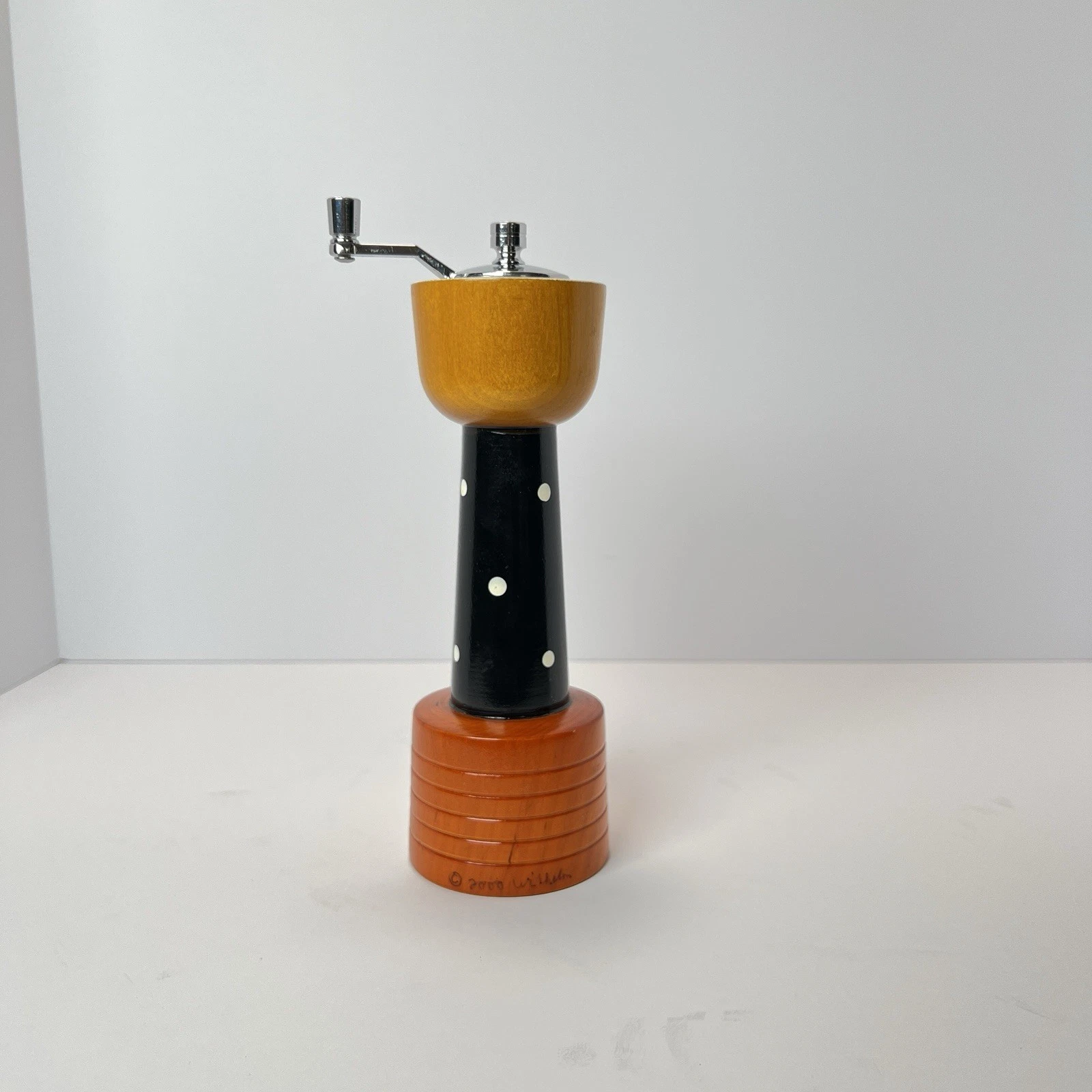 William Bounds Memphis Salt Pepper Mill Grinder Pop Art Wood Wilhelm Modernist