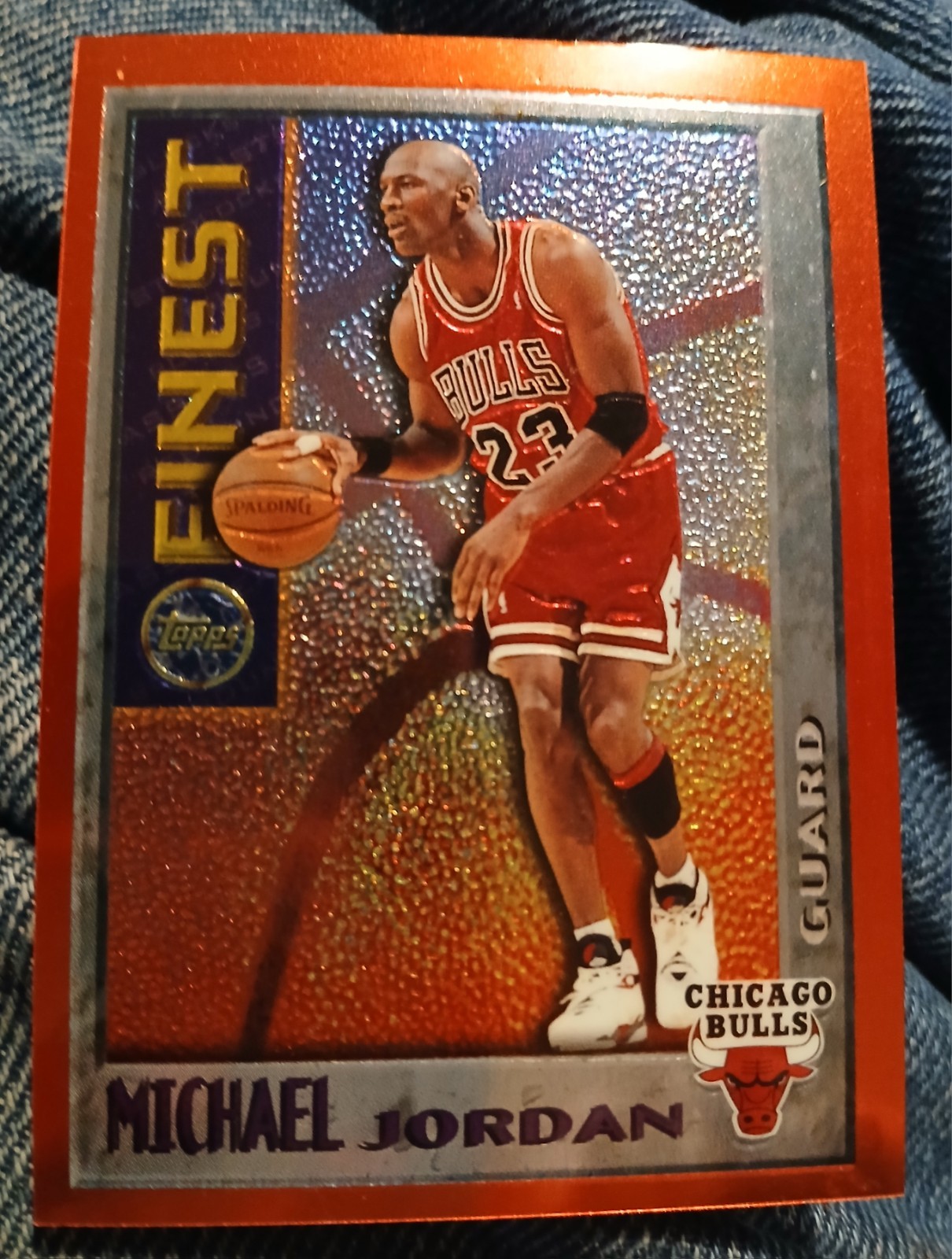 1995-96 Topps Finest Mystery Michael Jordan Orange Border #M1