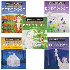 Brain Games  Large Print Dot to Dot Set/5