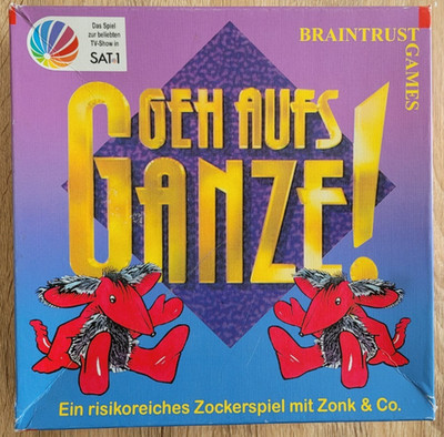 Geh aufs Ganze! Zonk Spiel Sat1 Fernseh-Show Brettspiel 90er - komplett -