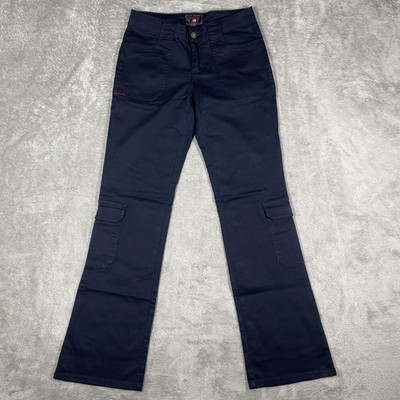 US Polo Assn Cargo Pants Womens 5/6 Navy Blue Stretch Bootcut Utility Pockets