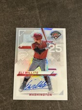 2025 Panini Prospect Edition Eli Willits Rookie Auto Silver Prizm #155