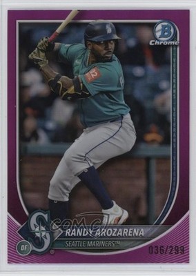 2025 Bowman Chrome Fuchsia Refractor 36/299 Randy Arozarena #35 1i3m