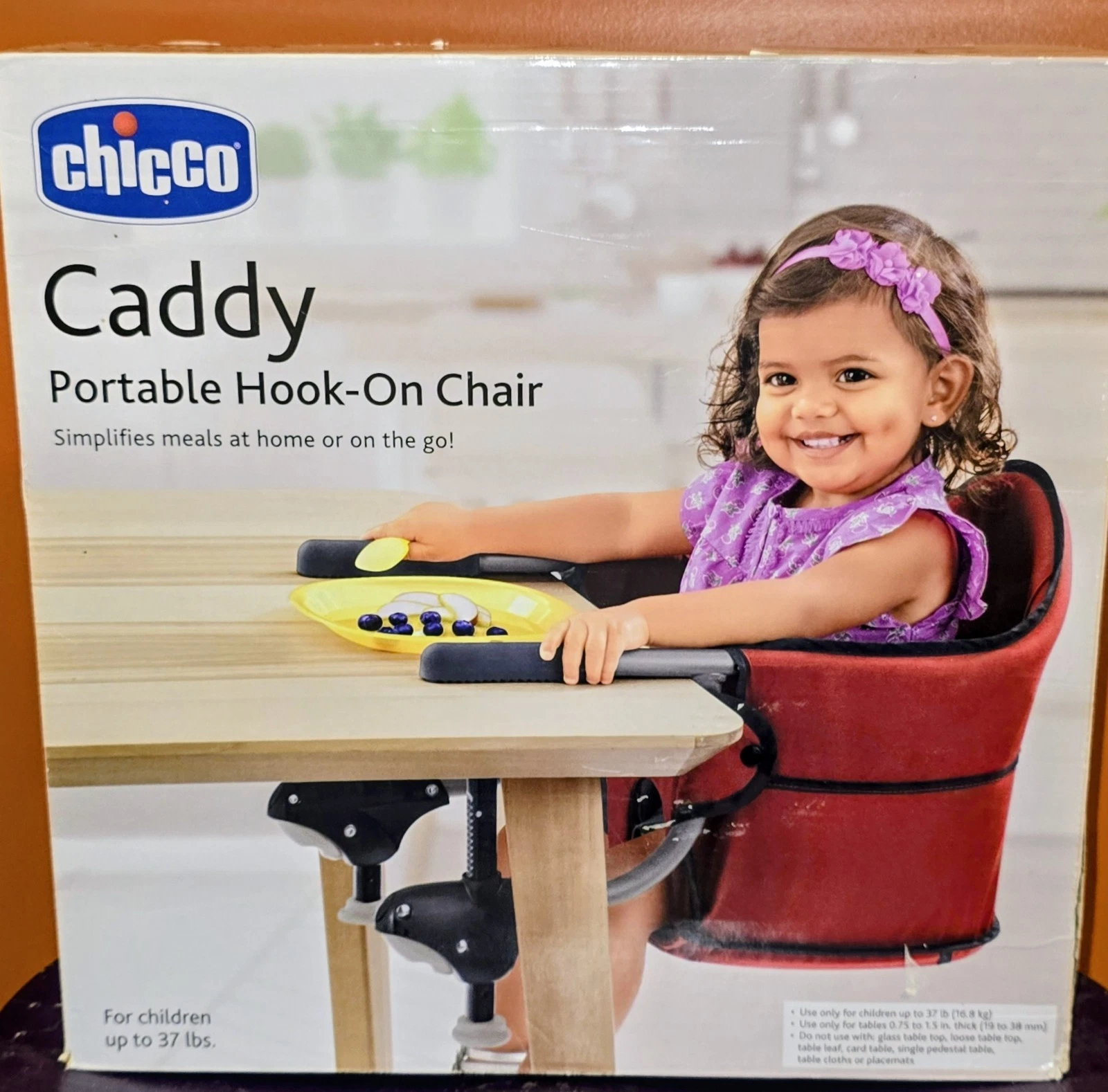 Chicco Caddy Portable Hook-On Chair For Babies And Toddlers Up To 37lbs
