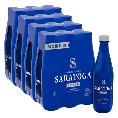 Saratoga Spring Water, 24 Pack, 16 Fl Oz | Still Water 16 (Pack of 24)